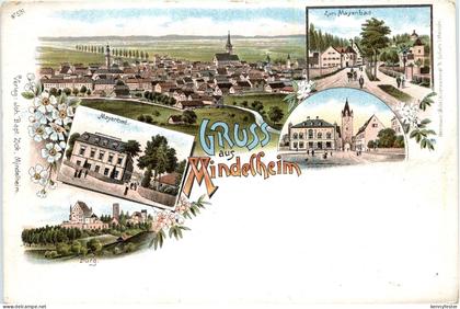 Gruss aus Mindelheim - Litho