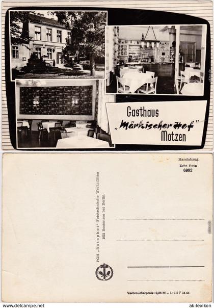 Motzen Mittenwalde (Mark) Gasthaus Märkischer Hof 1966