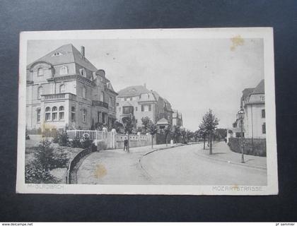 AK 1917 DR in den Elsass gesendet mit Zensurstempel Mönchengladbach Mozartstrasse. Gebr. Abraham