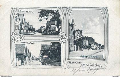 CPA Europe > Allemagne > Hesse MORFELDEN WALLDORF (Allemagne-Hesse) - Gruss aus....3 vues Moerfelden