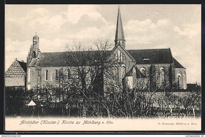 AK Mühlberg a. Elbe, Altstädter Klosterkirche mit Garten