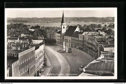AK Mühldorf /Inn, Stadtplatz aus der Vogelschau