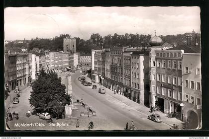 AK Mühldorf /Obb., Stadtplatz aus der Vogelschau