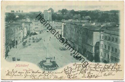 Mühldorf am Inn - Pferdewagen - Verlag D. Geiger Mühldorf gel. 1900