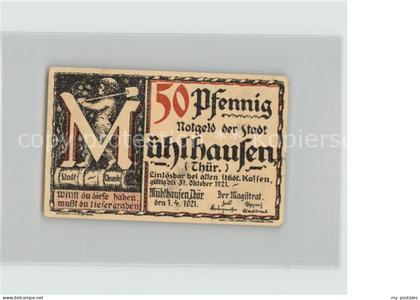 Muehlhausen Thueringen 50 Pfennig