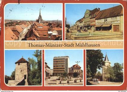 Muehlhausen Thueringen Wilhelm Pieck Platz Hospitalturm Hotel Stadt Muehlhausen