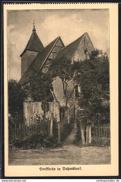 AK Dahmsdorf / Müncheberg, Dorfkirche