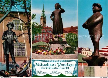 Muenchen Bayern Viktualienmarkt Karl Valentin Liesl Karlstadt Weiss Ferdl