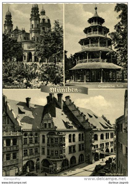 Muenchen old unused postcard bb
