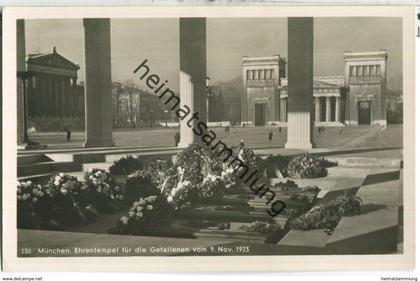 München - Ehrentempel für die Gefallenen vom 9. November 1923 - Foto-Ansichtskarte - Verlag M. Seidlein München