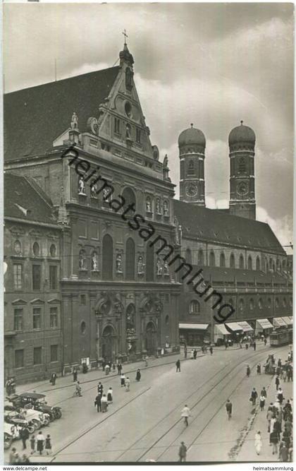 München - St. Michaelskirche - Strassenbahn - Verlag J. Velten Karlsruhe
