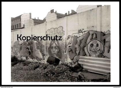 ÄLTERE POSTKARTE BERLIN EHEMALIGER MAUERBEREICH NÄHE KOPENHAGENER STRASSE BERLINER MAUER THE WALL LE MUR cpa AK postcard