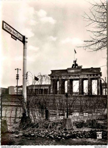 Berlin - Brandenburger Tor - Zonengrenze