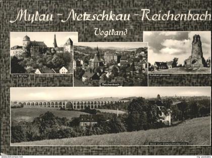 Mylau Netzschkau Reichenbach Kuhbergbaude Burg Mylau Reichenbach Bruecke