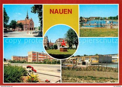 Nauen Havelland Rathaus Freibad Wilhelm Pieck Oberschule Sowjetisches Ehrenmal K