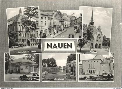 Nauen Havelland Strasse der Jugend Rathaus Kaethe-Kollwitz-Schule Restaurant Vol