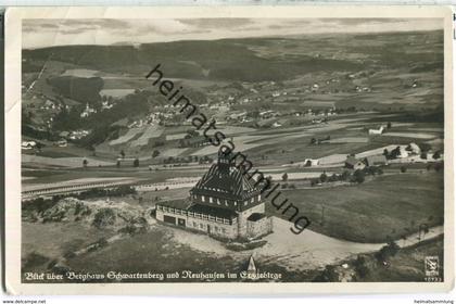 Berghaus Schwartenberg - Neuhausen - Fliegerfoto - Foto-Ansichtskarte - Verlag H. Spitz Höchenschwand