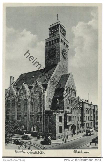 Berlin-Neukölln - Neukölln - Rathaus ca. 1940 - Verlag J. Goldiner Berlin