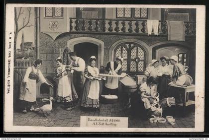 AK Neuötting, Dienstbotenball 1908