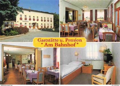 Braunsdorf Niederwiesa Gaststaette Pension Am-Bahnhof Aussenansicht Gaststube Sa