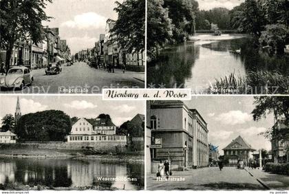 Nienburg Weser Langestrasse Stadtgraben Weserschloesschen Hafenstrasse