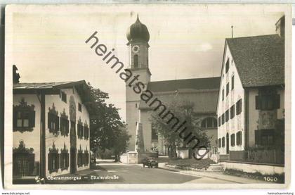 Oberammergau - Ettalerstrasse - Foto-Ansichtskarte - Verlag W. Pfingstl Oberammergau