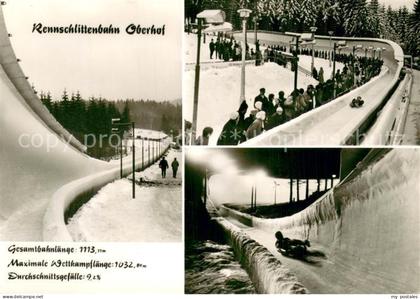 Oberhof Thueringen Rennschlittenbahn Oberhof