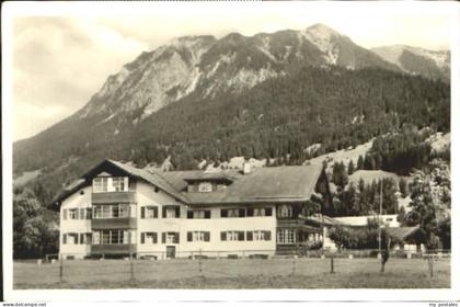 Oberstdorf gestempelt Oberstdorf Haus Beslerhaus x 1957