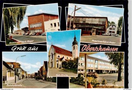 Obertshausen Maschinenfabrik Mayer Bahnhofstrasse Kath Kirche Neue Volksschule