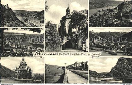 Oberwesel Rhein Teilansichten Wernerkapelle Die Pfalz Die Loreley