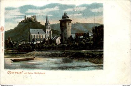 Oberwesel und Ruine Schönburg