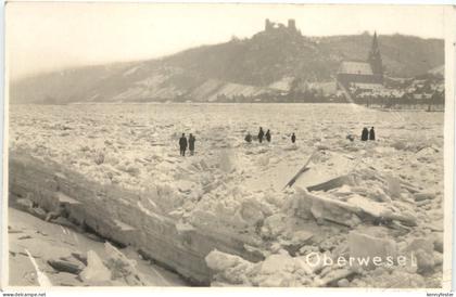 Oberwesel - zugefrorener Rhein