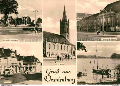 Oranienburg Platz des Friedens Comenius Schule Bahnhof Lehnitz See