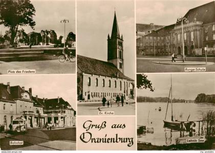 Oranienburg Platz des Friedens Runge Schule Bahnhof Lehnitz See