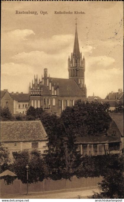 CPA Kętrzyn Rastenburg Ostpreußen, Katholische Kirche