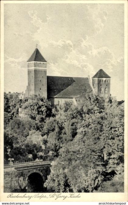CPA Kętrzyn Rastenburg Ostpreußen, St. Georg Kirche