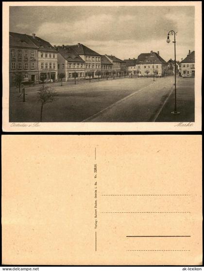 Ansichtskarte Ostritz (Oberlausitz) Wostrowc Marktplatz 1910