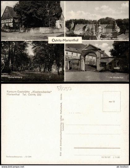 Ostritz (Oberlausitz) Wostrowc 4 Bild Klosterschenke Konsum-Gaststätte 1960