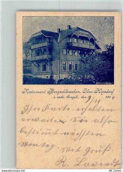 01773 O8242 Kipsdorf 1904 - Ober-Kipsdorf Gasthaus Bergschlößchen - 13524803