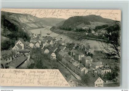 01829 O8301 Wehlen Dorf 1904 - Blick auf Wehlen - 10148786