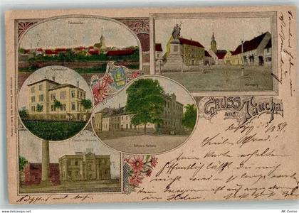 04425 O7127 Taucha b Leipzig 1899 - Marktplatz Krankenhaus Elektrizitäts... - 13648395