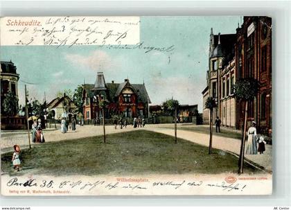 04435 O7144 Schkeuditz 1904 Lithographie Wilhelmsplatz - 13287698