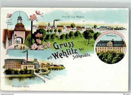 04435 O7144 Schkeuditz Gebrauchsspuren Lithographie Wehlitz Herrenhaus W... - 13643387