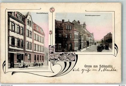 04435 O7144 Schkeuditz - Geschäftshaus Merseburgerstraße Jugendstil - 13639098