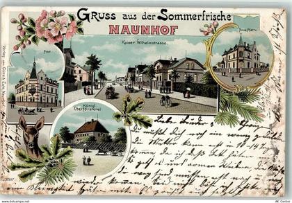 04683 O7245 Naunhof b Grimma 1899 Lithographie Kgl. Oberförsterei Reh Po... - 13628238