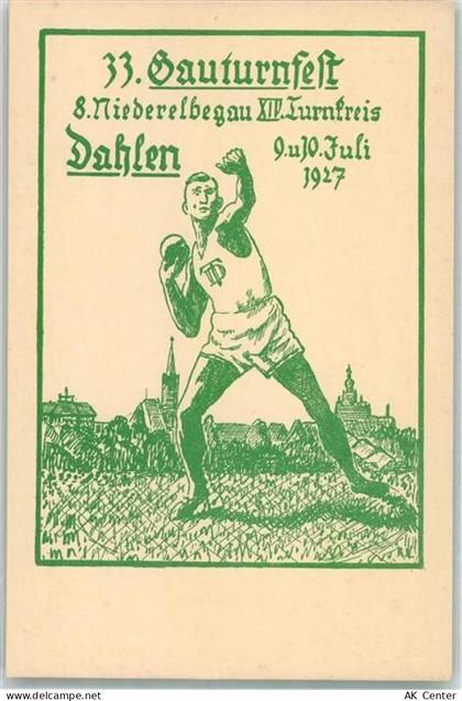 04774 O7262 Dahlen , Sachs 1927 - 33. Gauturnfest d. Turnerkreis Dahlen ... - 13646270