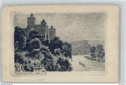 06647 O4802 Bad Bibra Radierung Rudelsburg Saaleck - 10057747