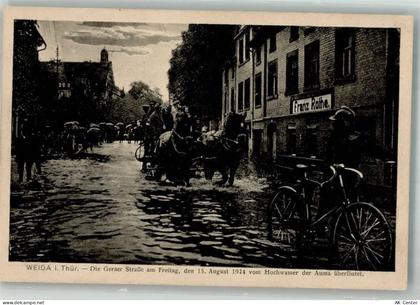 07570 O6518 Weida , Thür Foto AK Hochwasserkatastrophe Weida 1924 Von de... - 13662176
