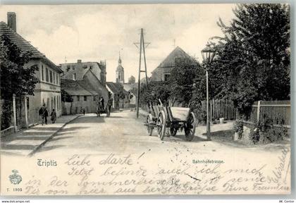 07819 O6712 Triptis 1905 - Bahnhofstraße Fuhranhänger - 13643026