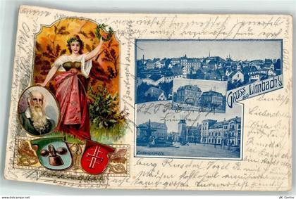 09212 O9102 Limbach-Oberfrohna 1902 Prägedruck Ludwigsplatz Technikum Wa... - 13606512